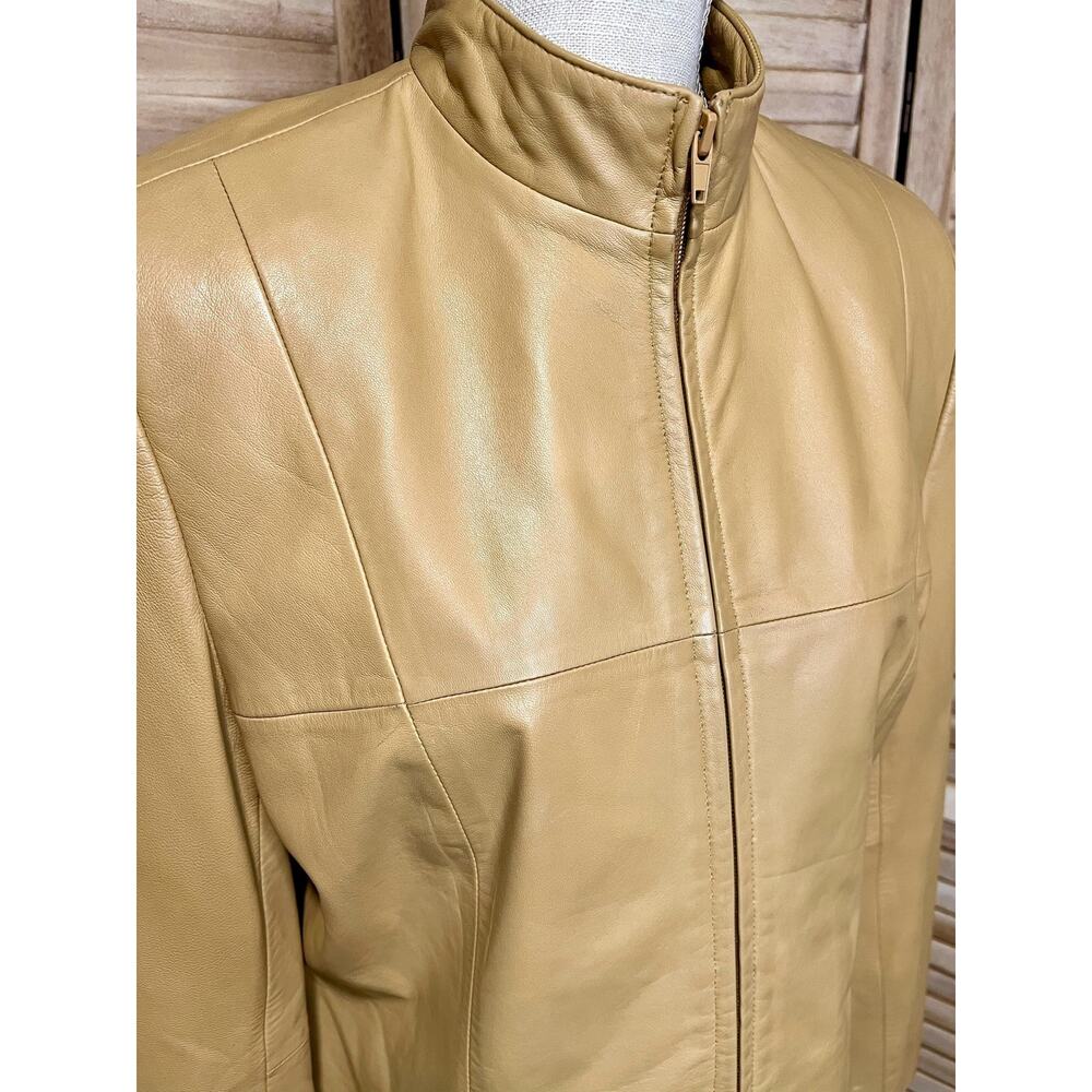 Vintage 90s‎ Liz Claiborne Genuine Leather Moto Style Jacket sx 12